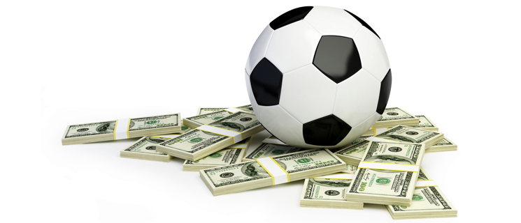 ballon foot dollars billets